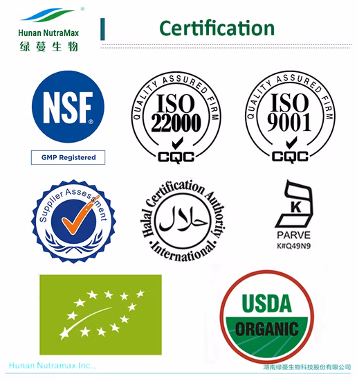Dolcificanti naturali, estratto del frutto del monaco con miscele di eritritolo, 1:1, polvere granulare bianco-marrone
