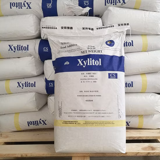 Polvere naturale cruda dello xilitolo di CAS 87-99-0 99% del commestibile sfuso degli additivi alimentari per i dolcificanti