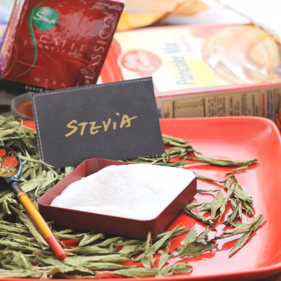 Dolcificante alimentare naturale, estratto puro di foglie di Ra-Stevia biologica, stevioside